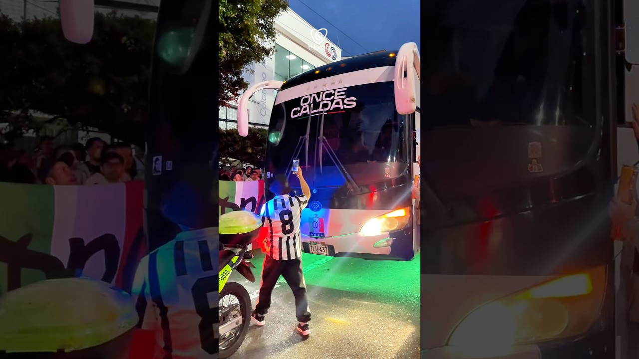 #EnVideo 📲🏟️ A esta hora llega el bus del Once Caldas al Estadio Palogrande