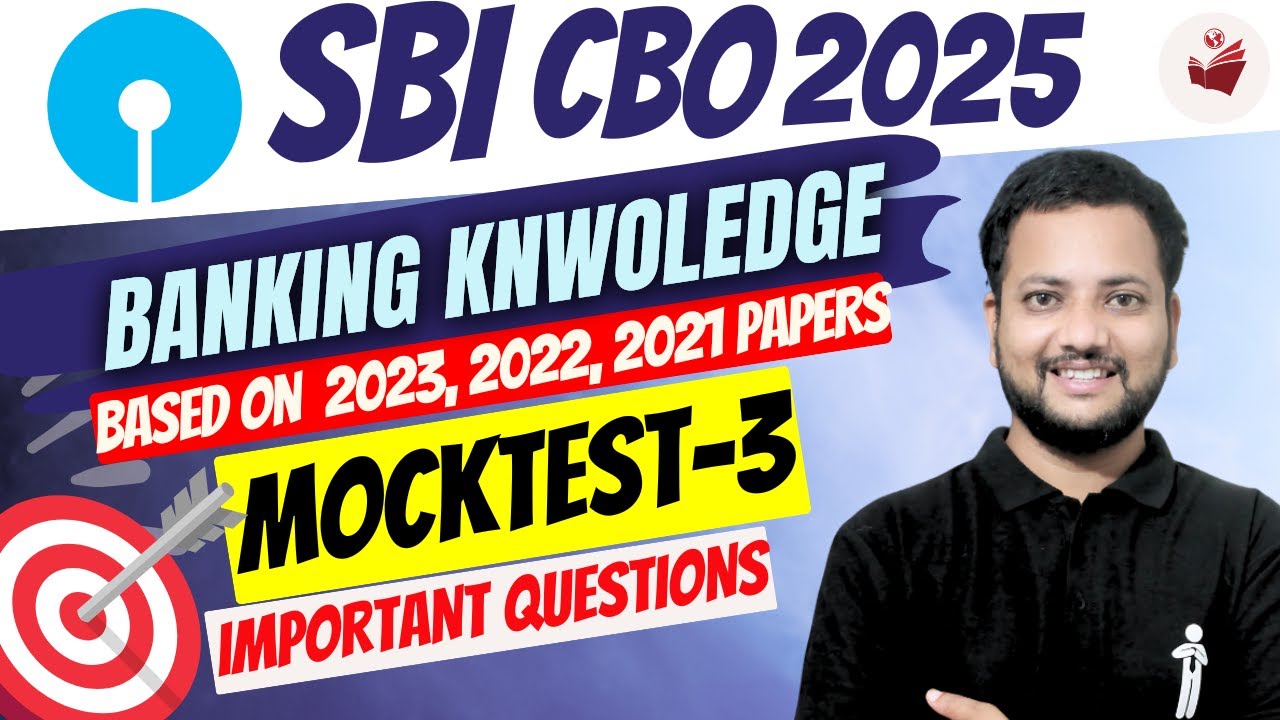 💥 SBI CBO 2025 | Mock Test 3 | Top 40 Banking MCQs 🧠 Based on 2023, 2022, 2021 Previous Year Papers
