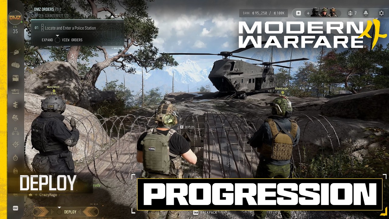 ОБЗОР ГЕЙМПЛЕЯ ПРОГРЕССИИ В НОВОМ РЕЖИМЕ DMZ MW4! (Оперативники, оружие, передовая база и другое)