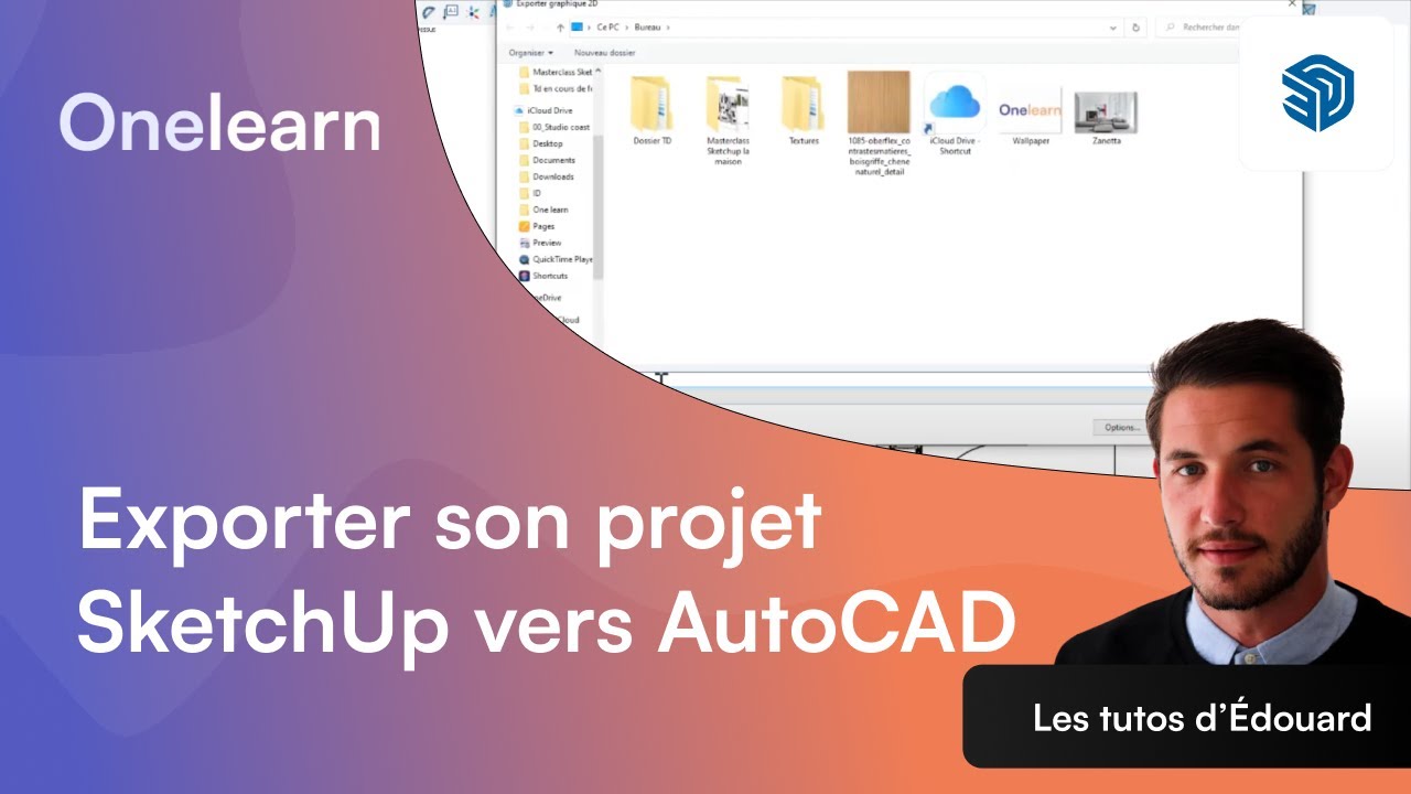 Exporter son projet SketchUp vers AutoCAD ?