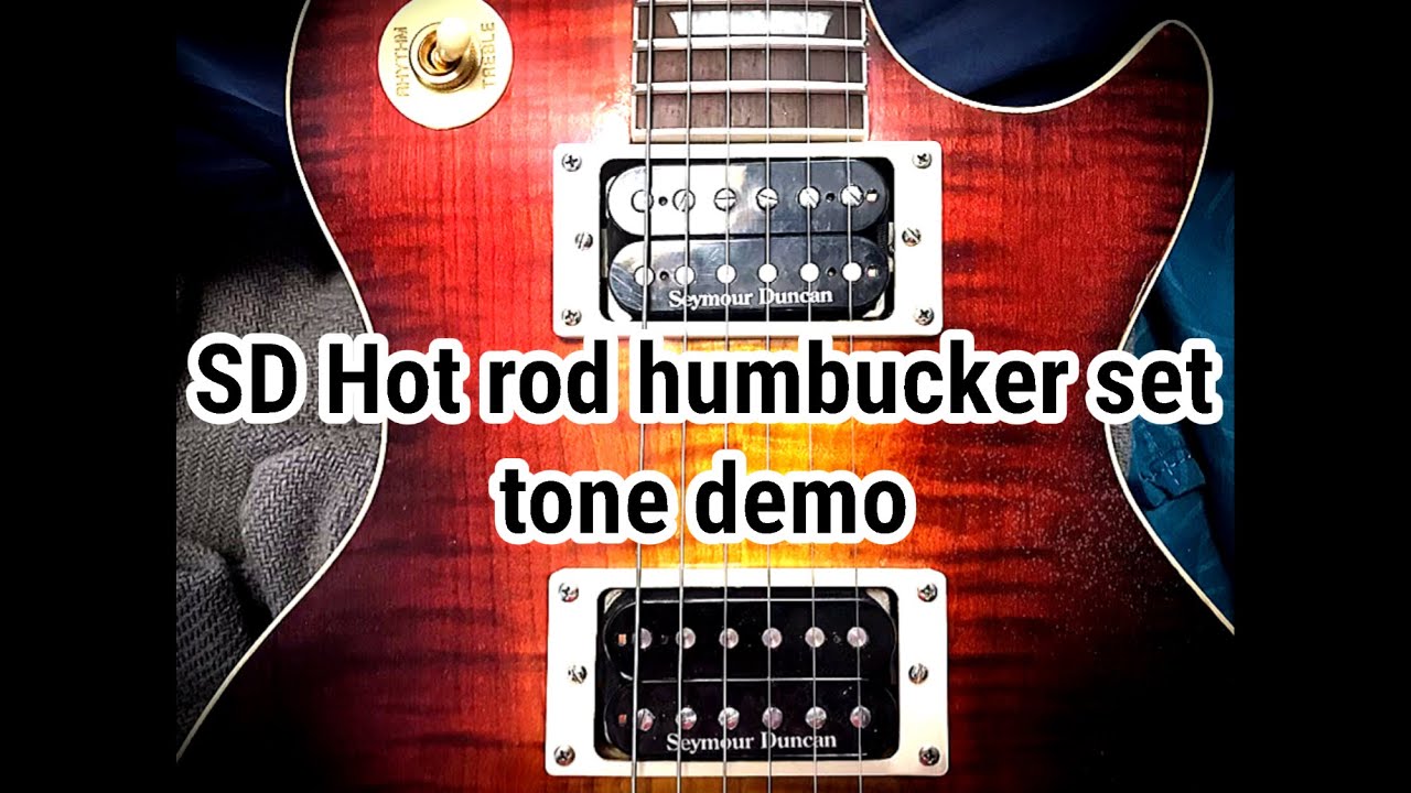 Seymour Duncan Hot rod humbucker set tone demo/ LP guitar with 100watt Fender Mustang 3v2