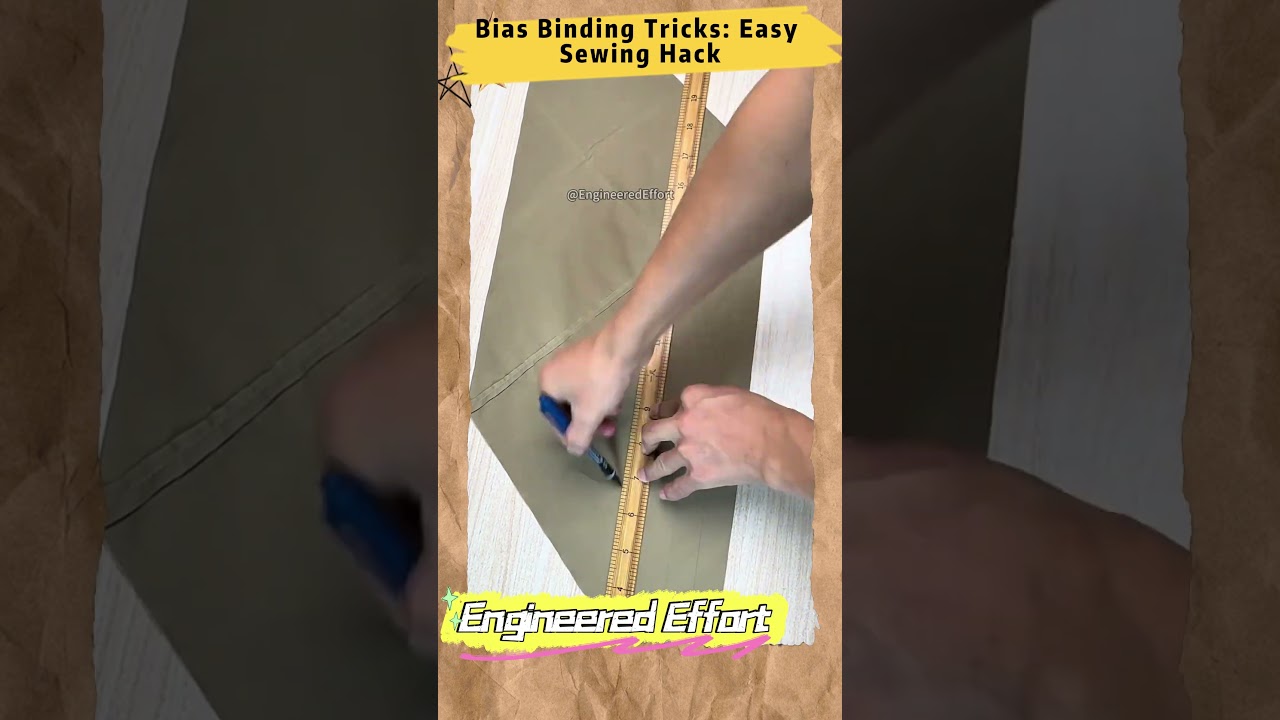 Bias Binding Tricks Easy Sewing Hack  