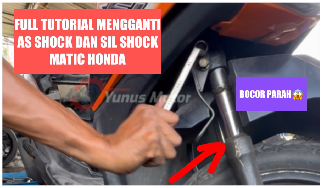Cara mengganti sil shock dan as shock depan beat fi
