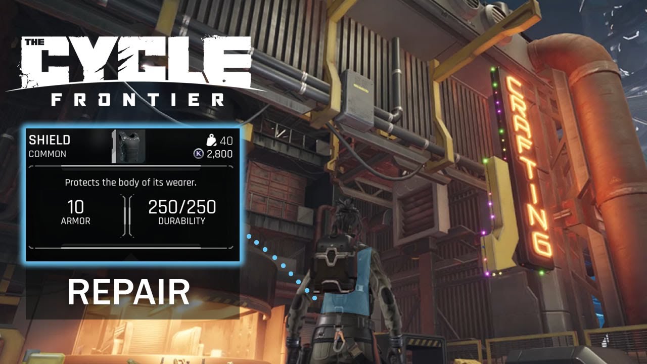How / Where to Repair Gear (Armor and Helmets) & Crafting Location in The Cycle: Frontier