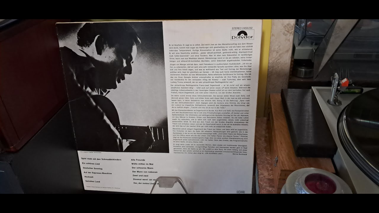 Вініловий програвач Technics SL-D202 i Franz Josef Degenhardt