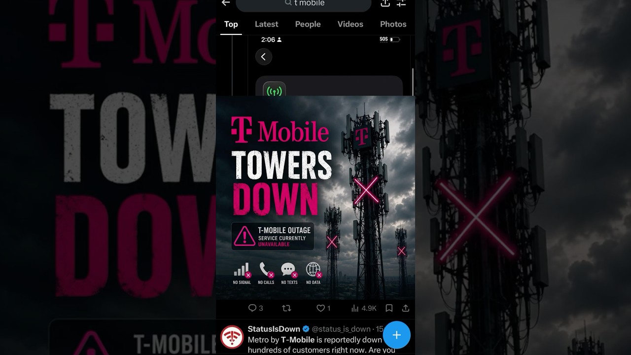 Сбой в сети T-Mobile! 2026! #tmobile #сбой