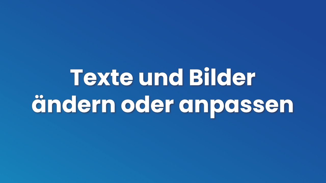 💡 Elementor Tutorial #2 - Texte und Bilder in Elementor ändern oder anpassen
