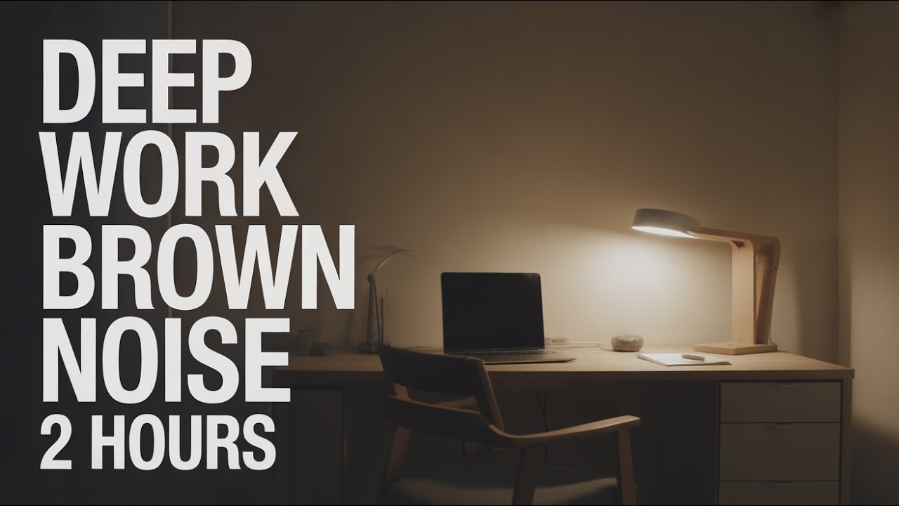 Deep Work Brown Noise (2 Hours) | Focus Session 08