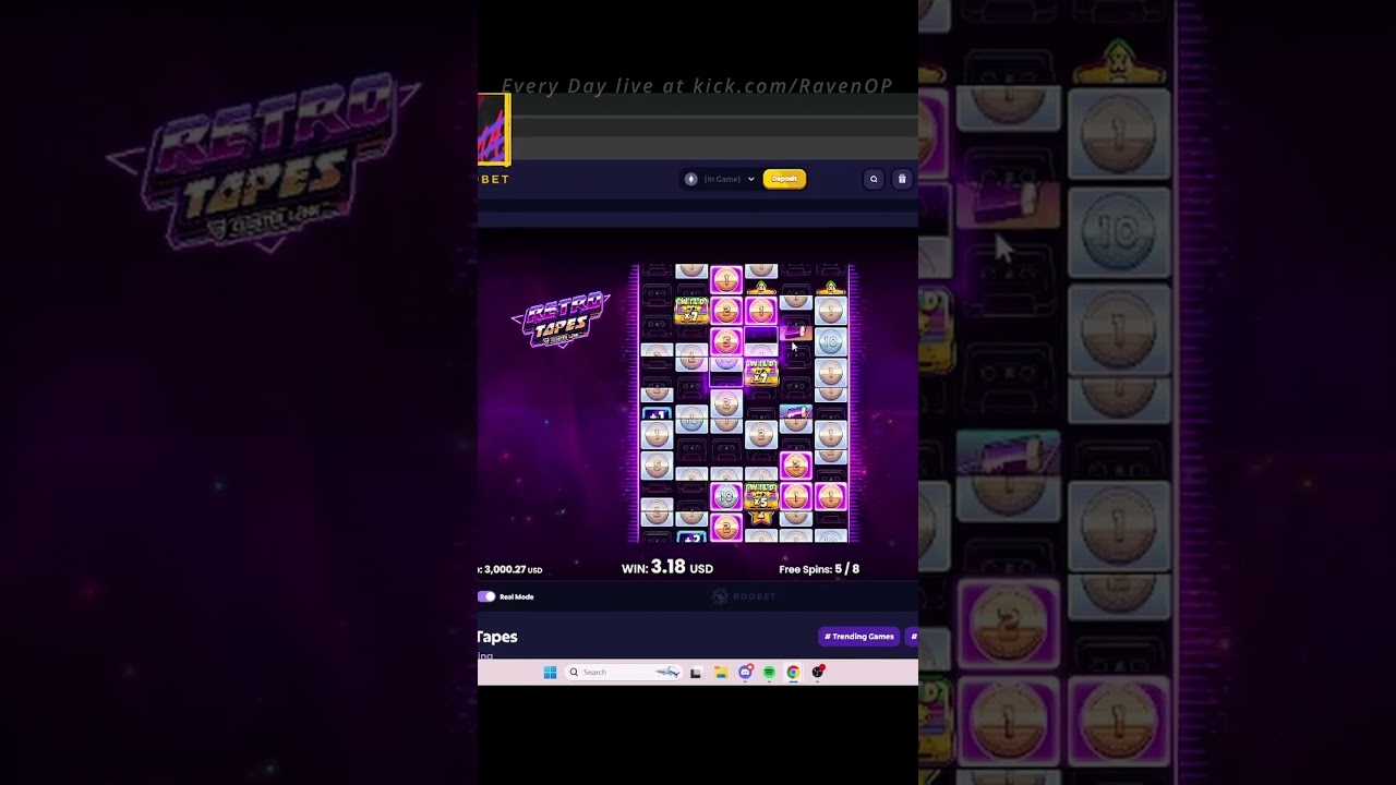 MAX WIN ON RETRO TAPES