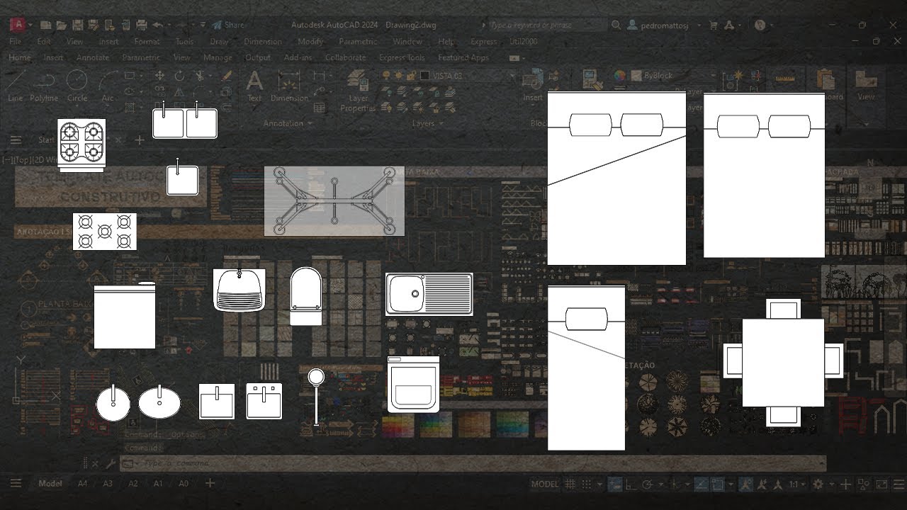 COMO ADICIONAR BLOCOS NO AUTOCAD