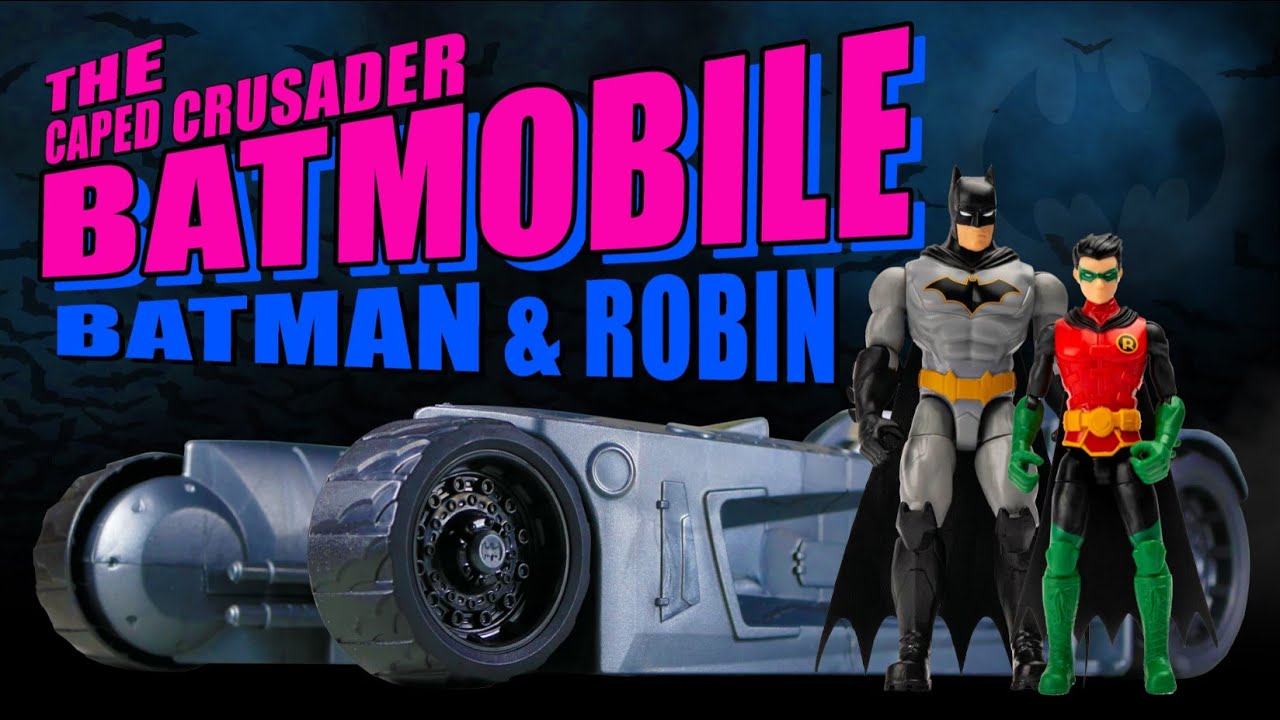 Spin Master Creature Chaos Batman Robin and 2 in 1 Batmobile