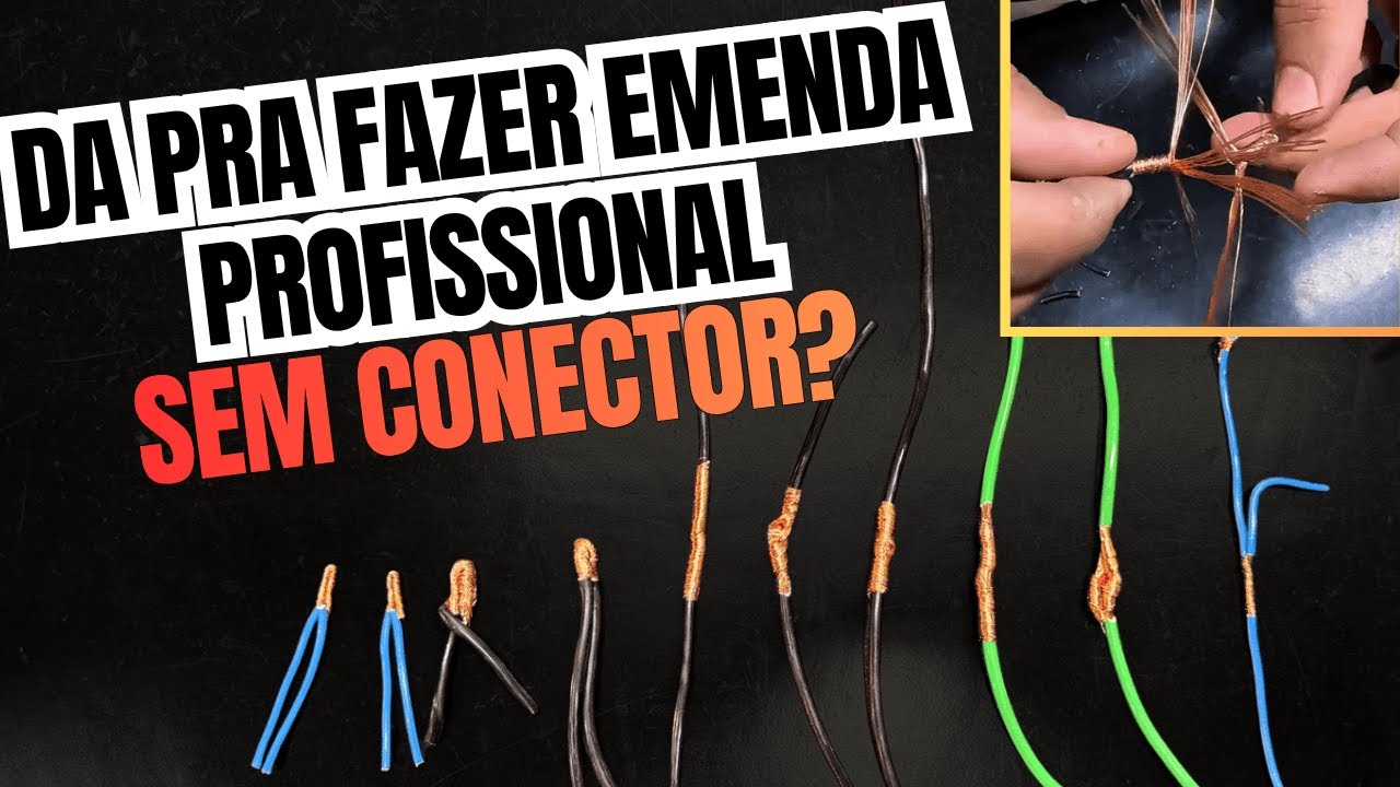 Faça emenda elétrica igual profissional (sem gastar com conectores!)