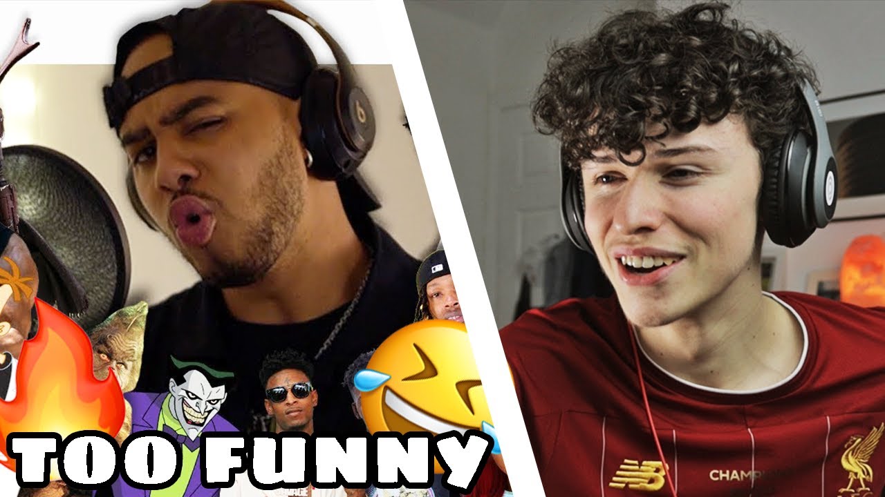 REACTING TO AZERRZ - RAP SONGS IN VOICE IMPRESSIONS PT ft POLO G, DABABY, LIL NAS X, POOH SHIESTY