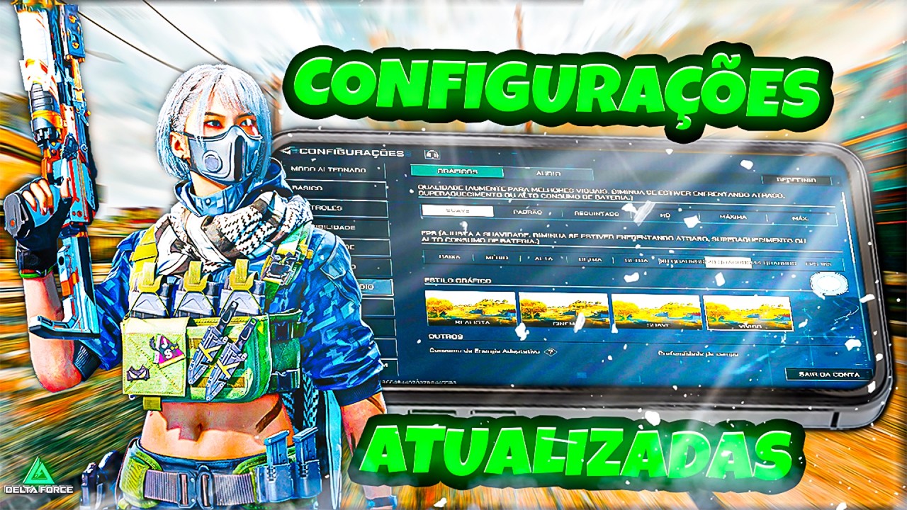 Melhor CONFIGURAÇÃO Atualizada no Delta Force Mobile (Após o Novo Update) 🔥