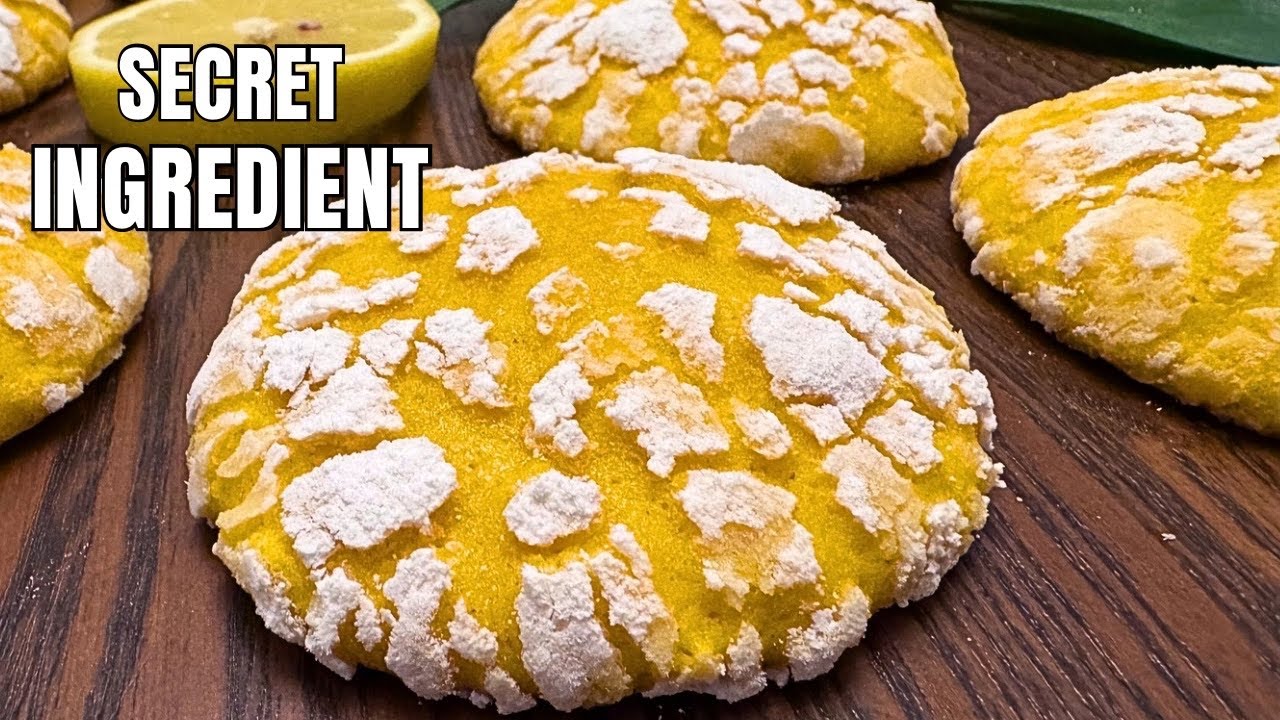 Perfect Lemon Crinkle Cookies — Bold Flavor & Perfect Cracks 🍋