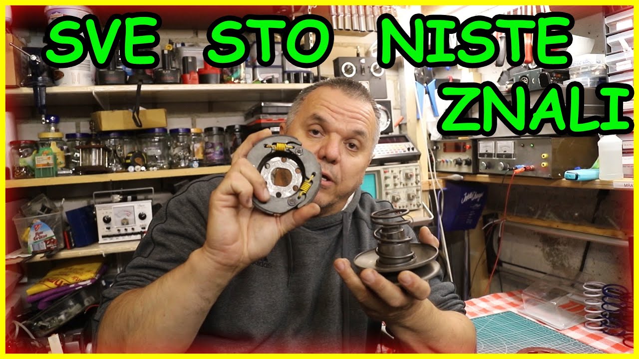 Kako radi Kvacilo na skuteru?  Pakne, Zvono, Opruge, Centralna...