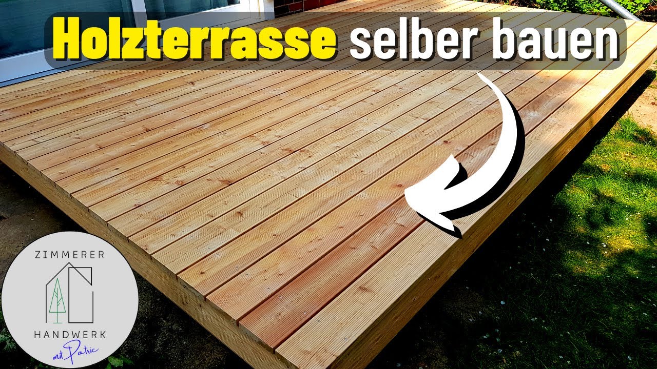 Terrasse selber bauen in 15 Minuten