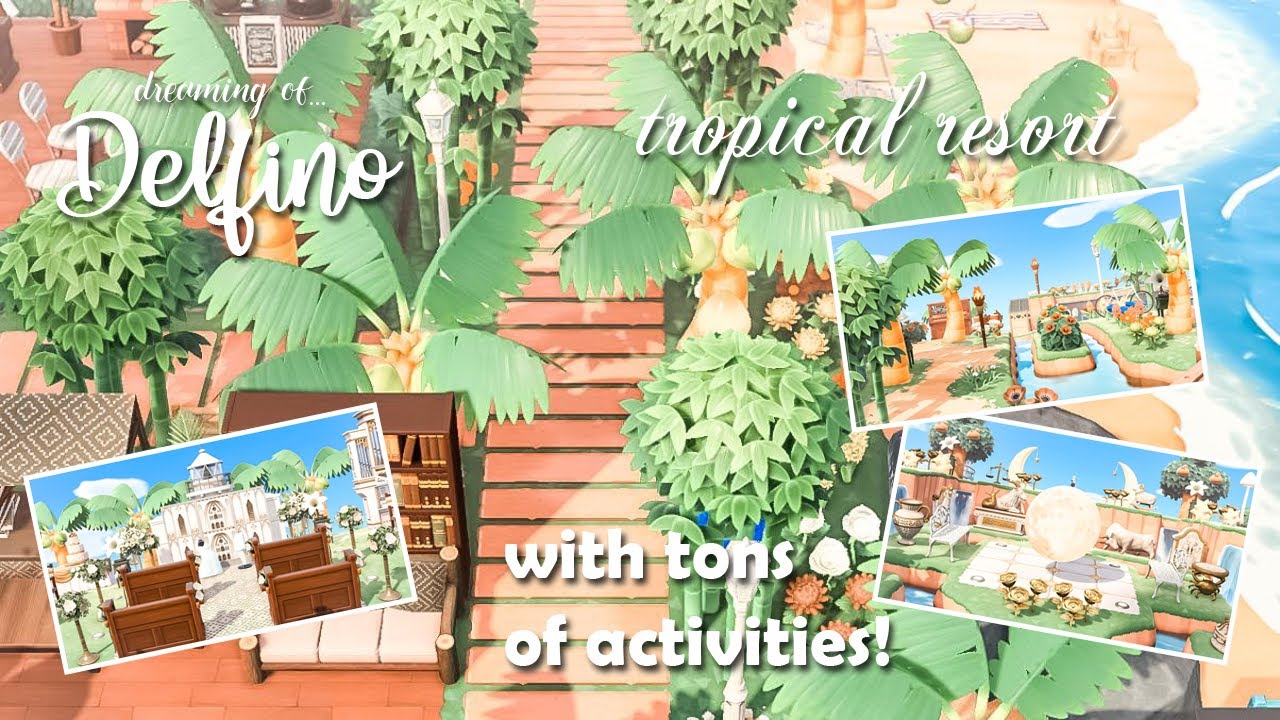Dreaming of... Delfino | Animal Crossing: New Horizons Island Tour (tropicore)