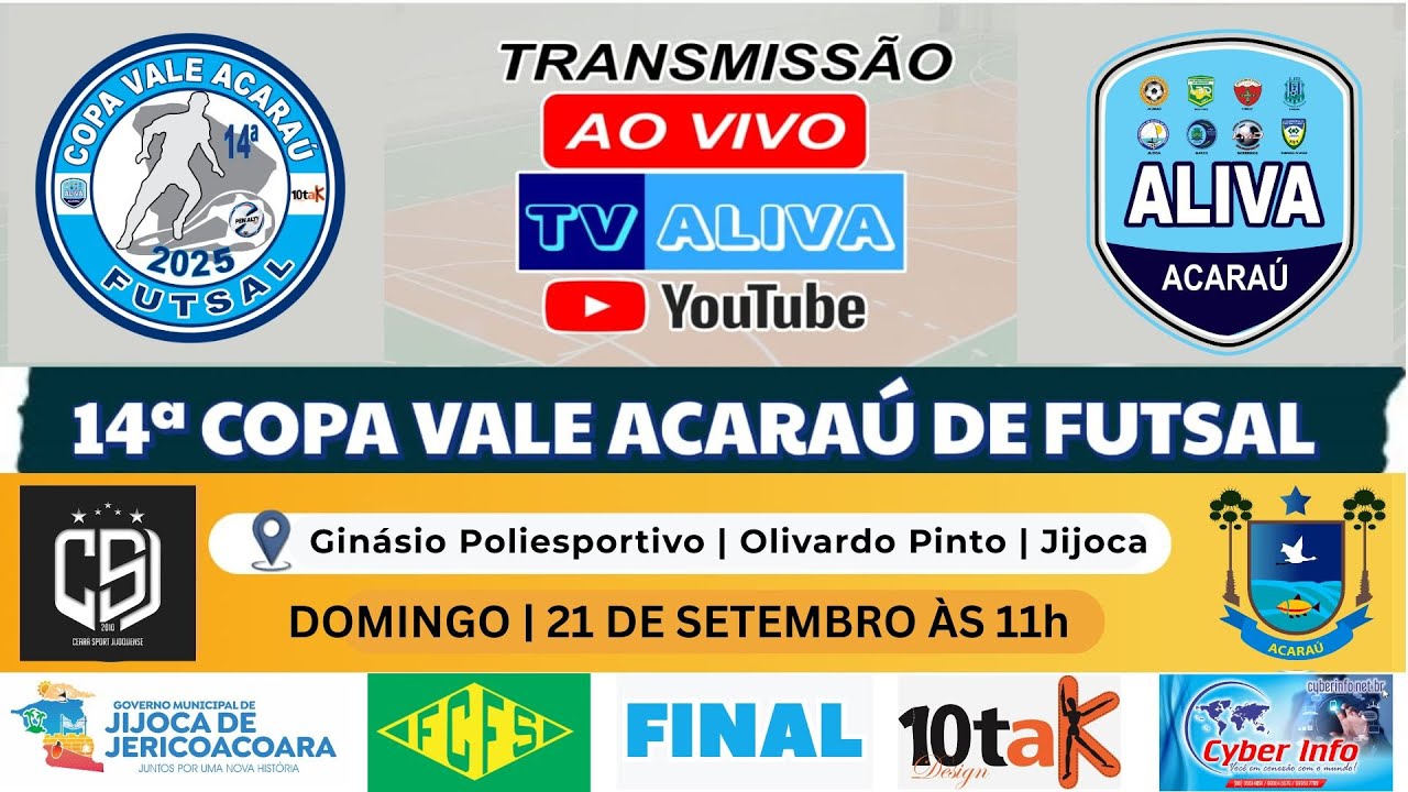 CEAR&Aacute;/JIJOCA (4)3X4(2)  ACARA&Uacute; FUTSAL / FINAL 14&ordf; COPA VALE ACARA&Uacute; FUTSAL