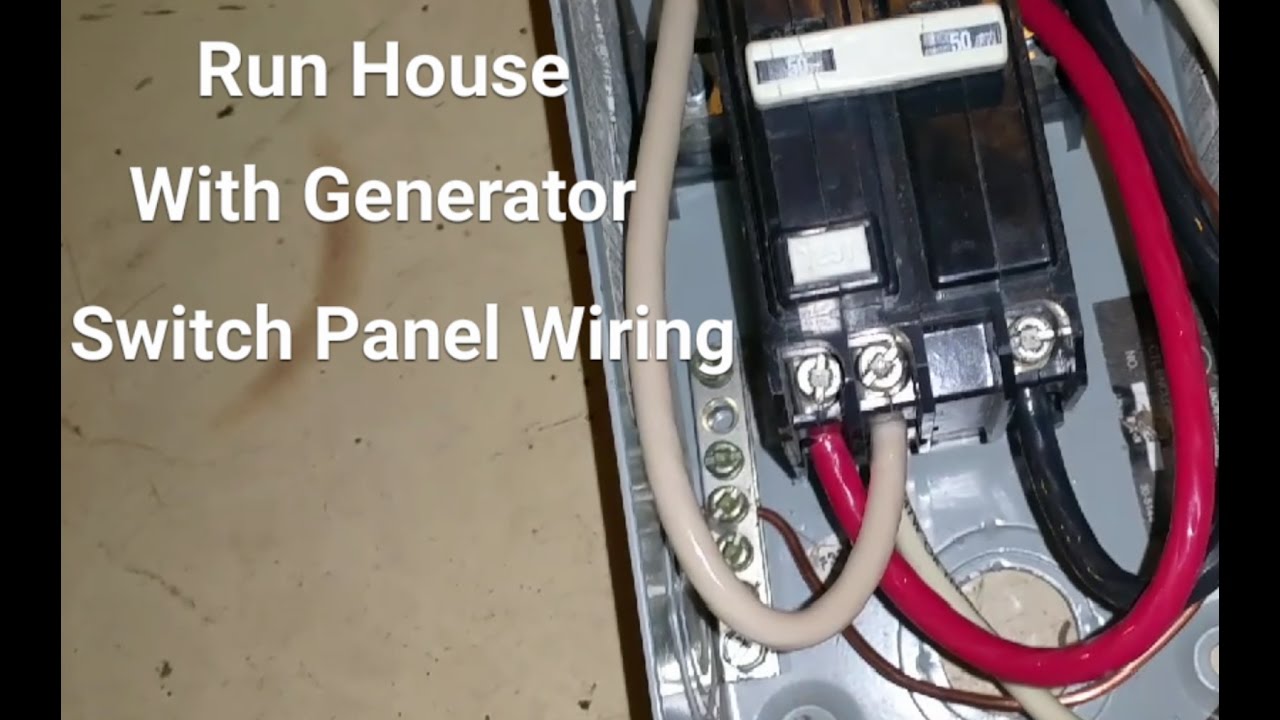 How To Hook Up A Generator To Your House - Pt 2 Switch Box Wiring