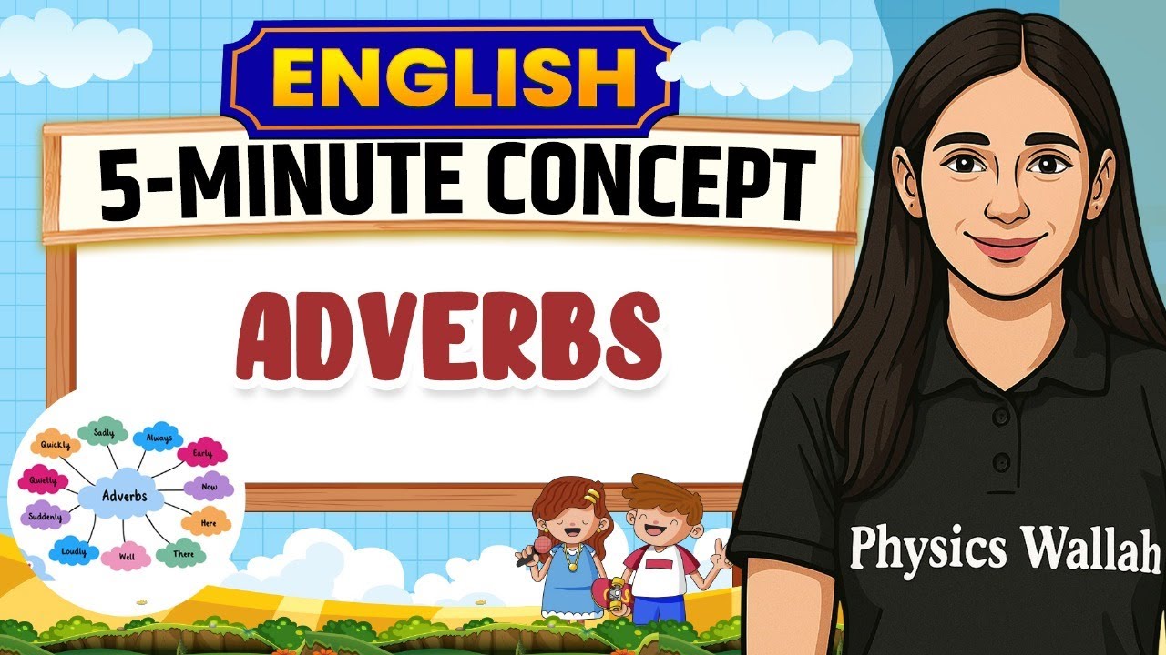 Adverb in 5 mins  | English for Class 6th to Class 8th