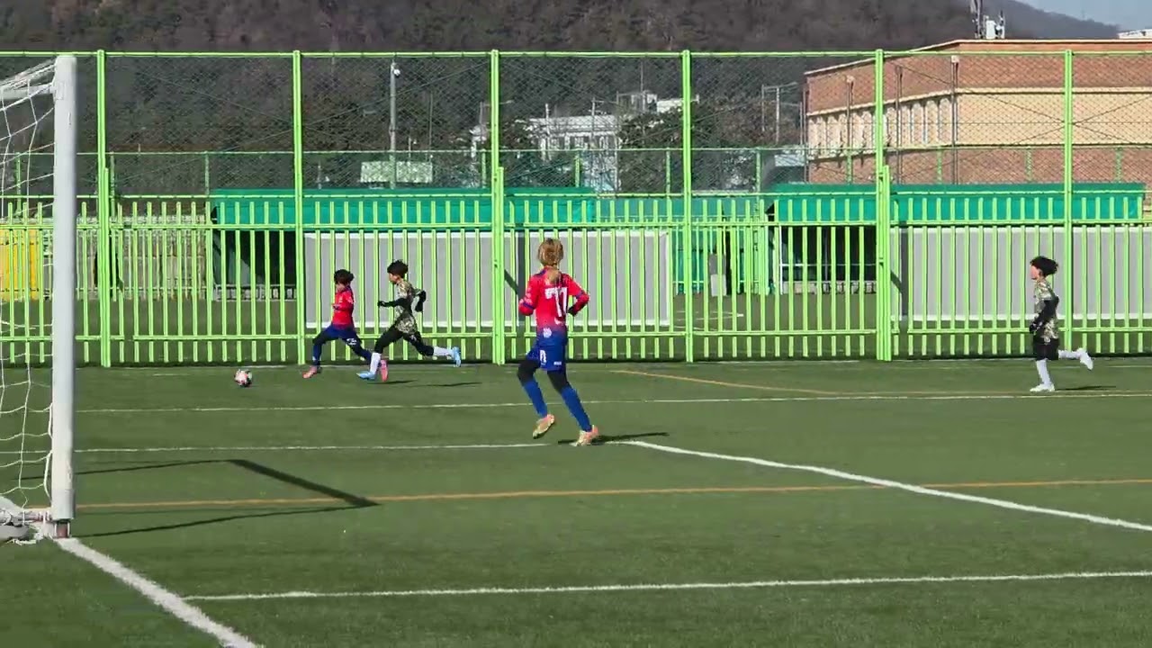 광주 신화FC(U11) VS 영광 FC 오전 후반전 연습게임 보라매축구공원 2026년 2월 06일