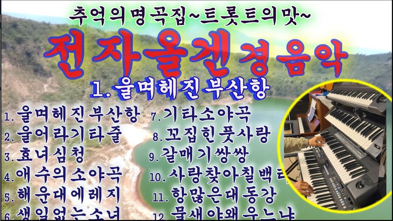 추억의명곡집~전자올겐경음악~울며헤진부산항 외 11곡