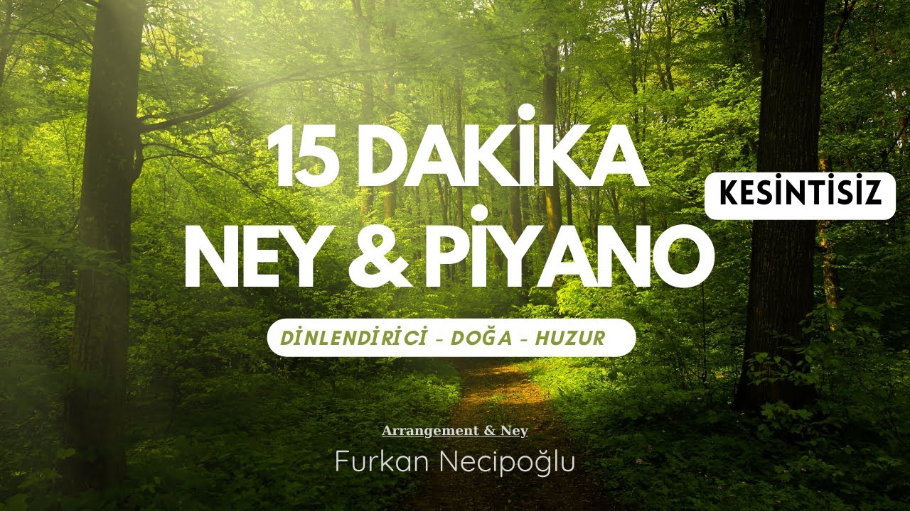 15 Dakika Ney Dinletisi (PİANO/NEY)  Ruhu dinlendiren sesler, Relaxation & Sleep & Stress Relief