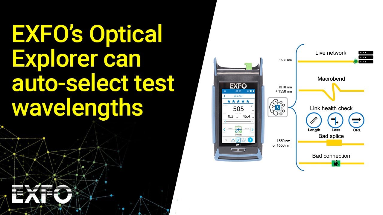 How EXFO's Optical Explorer can auto-select test wavelengths
