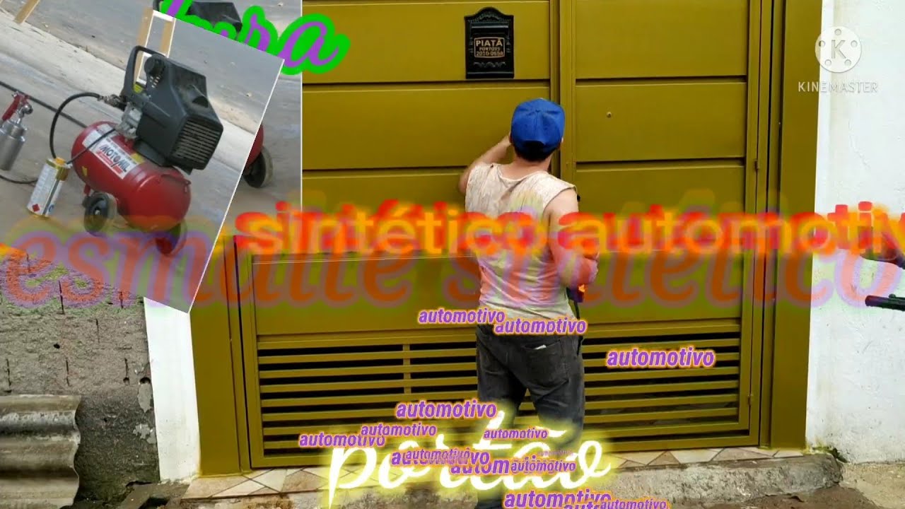 Pintura Portão Tinta  Esmalte Sintético