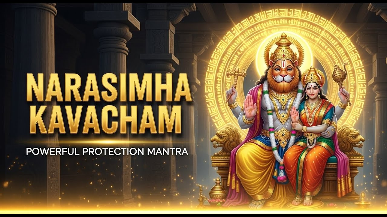 श्री नृसिंह कवचम् | Narasimha Kavacham Full Mantra with Meaning & Benefits | Powerful Chant