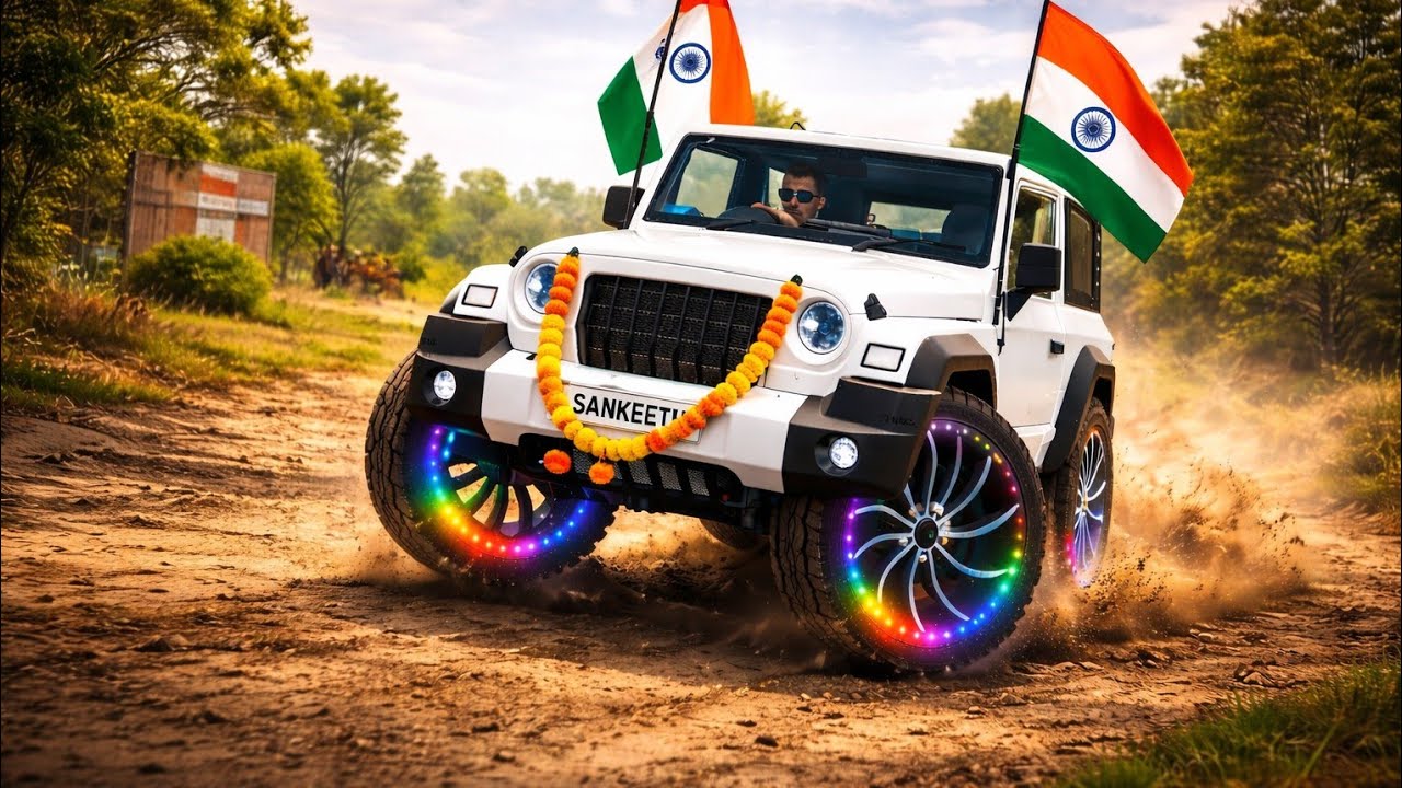 Modified Mahindra 😈 Thar Car Games: Indian (White Thar)(Gadi Wala Game) - Android Gameplay 2025