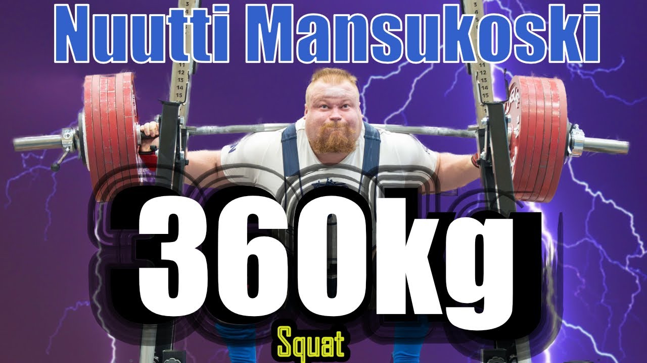 360kg 793lbs Squat / Kyykky suomenenn&auml;tys | Nuutti Mansukoski