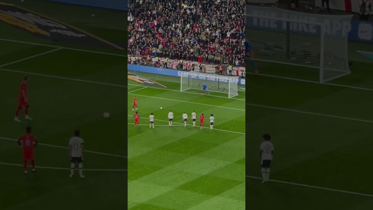 Harry Kane penalty for England vs Germany at Wembley. Goal. #football #kane #penalty