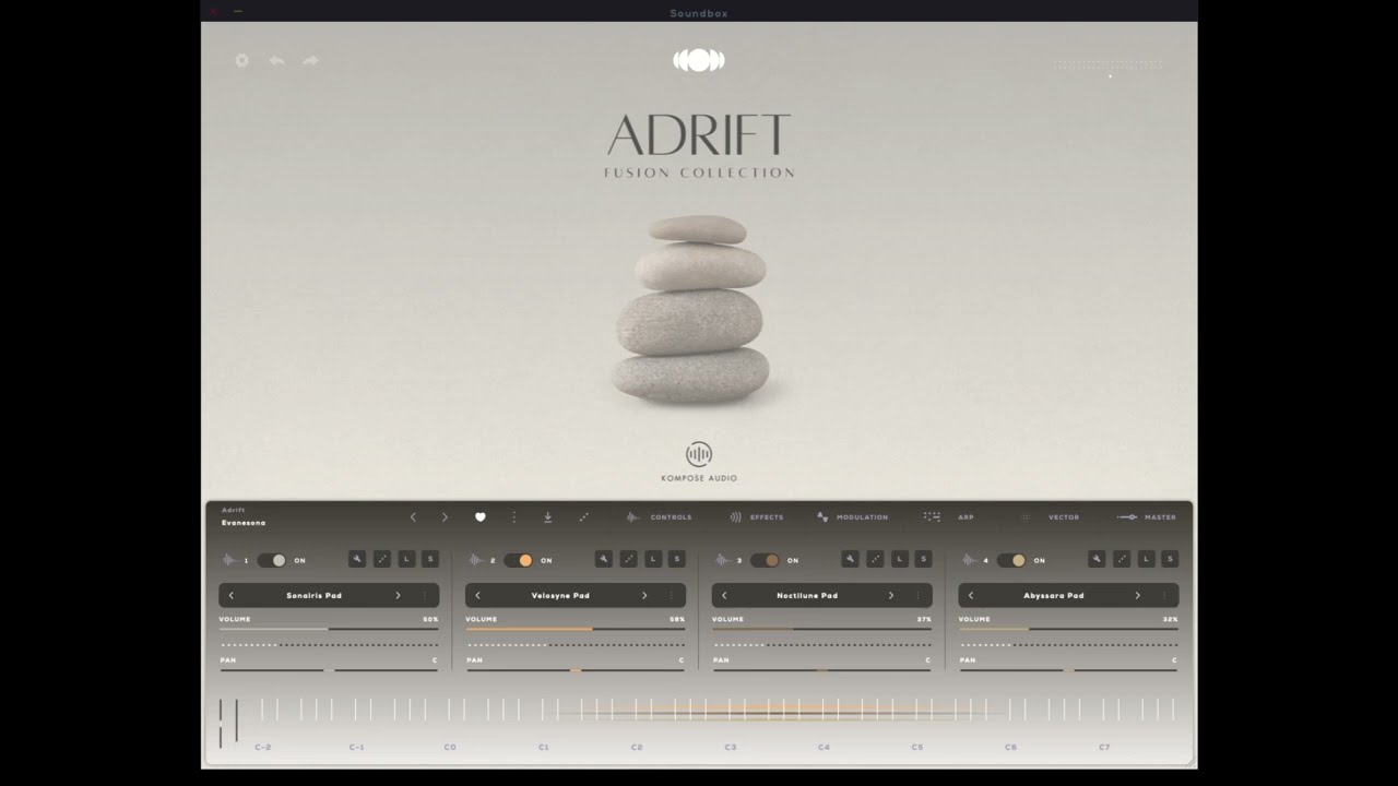 Kompose Audio Adrift demo (no talking)