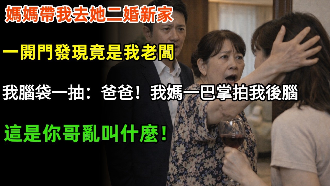 媽媽帶我去她二婚新家，一開門發現竟是我老闆，我腦袋一抽：爸爸！我媽一巴掌拍我後腦：這是你哥亂叫什麼！