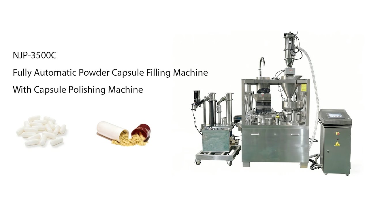 NJP-3500C Fully Automatic Powder Capsule Filling Machine With Polishing Machine