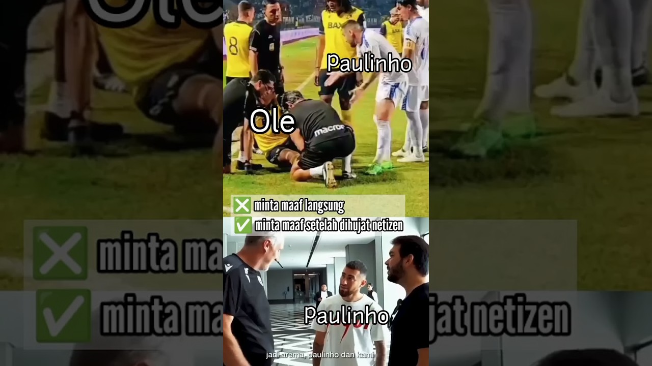 #Paulinho #OleRomeny #Arema #OxfordUnited #Foul #Injury #FairPlay #Tackle #PialaPresiden