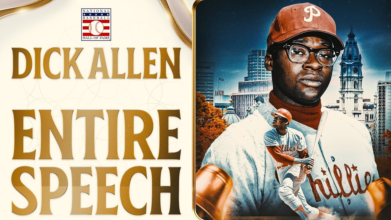 Dick Allen is inducted into the Hall of Fame