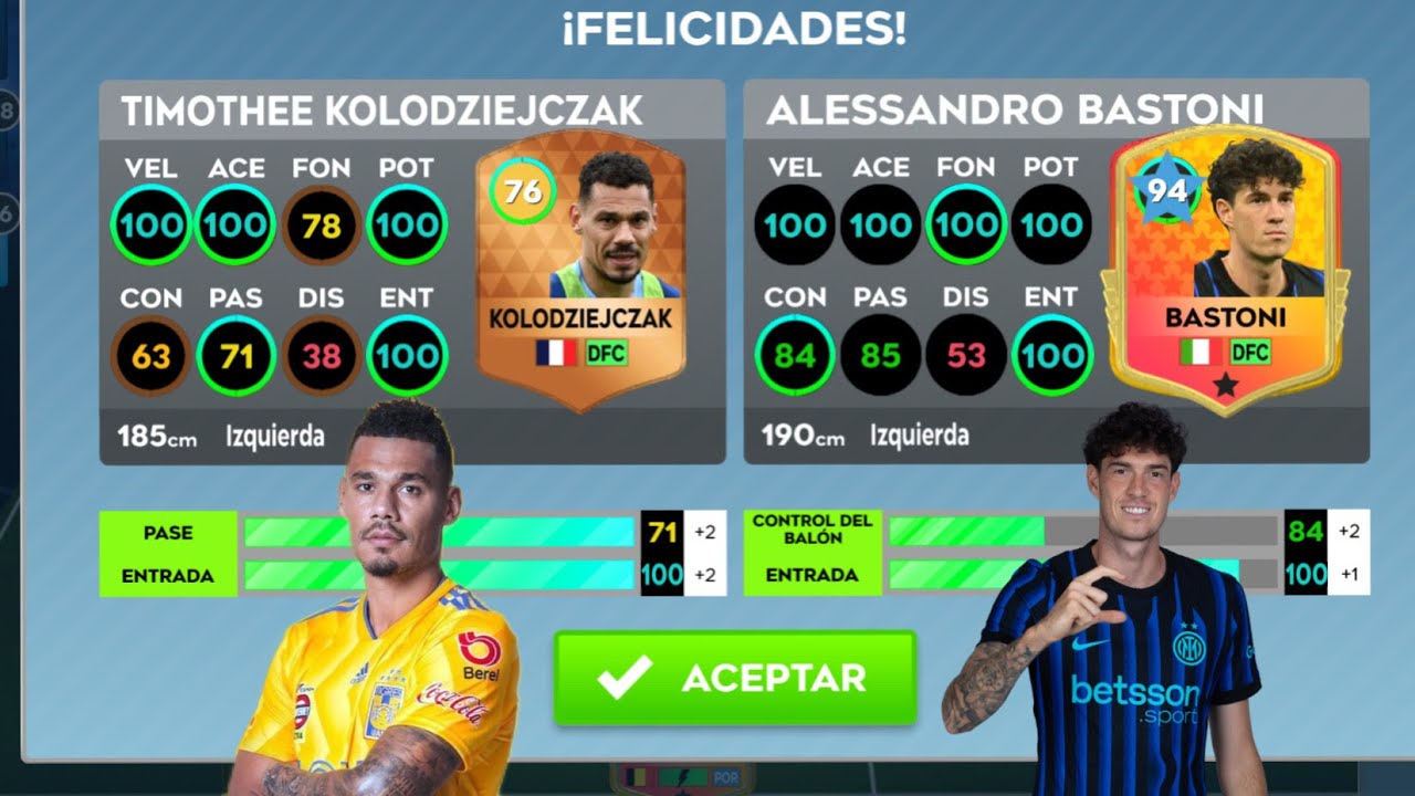 MEJORANDO AL MAXIMO A BASTONI Y KOLODZIEJCZAK EN DLS26 