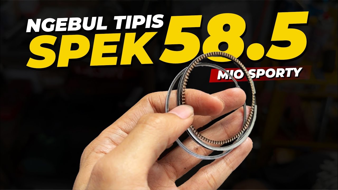 MIO SPORTY SPEK 58,5 NGEBUL TIPIS UNTUK SOLUSINYA PISTONNYA DI BOR | APA GA RUSAK ITU PISTONNYA?