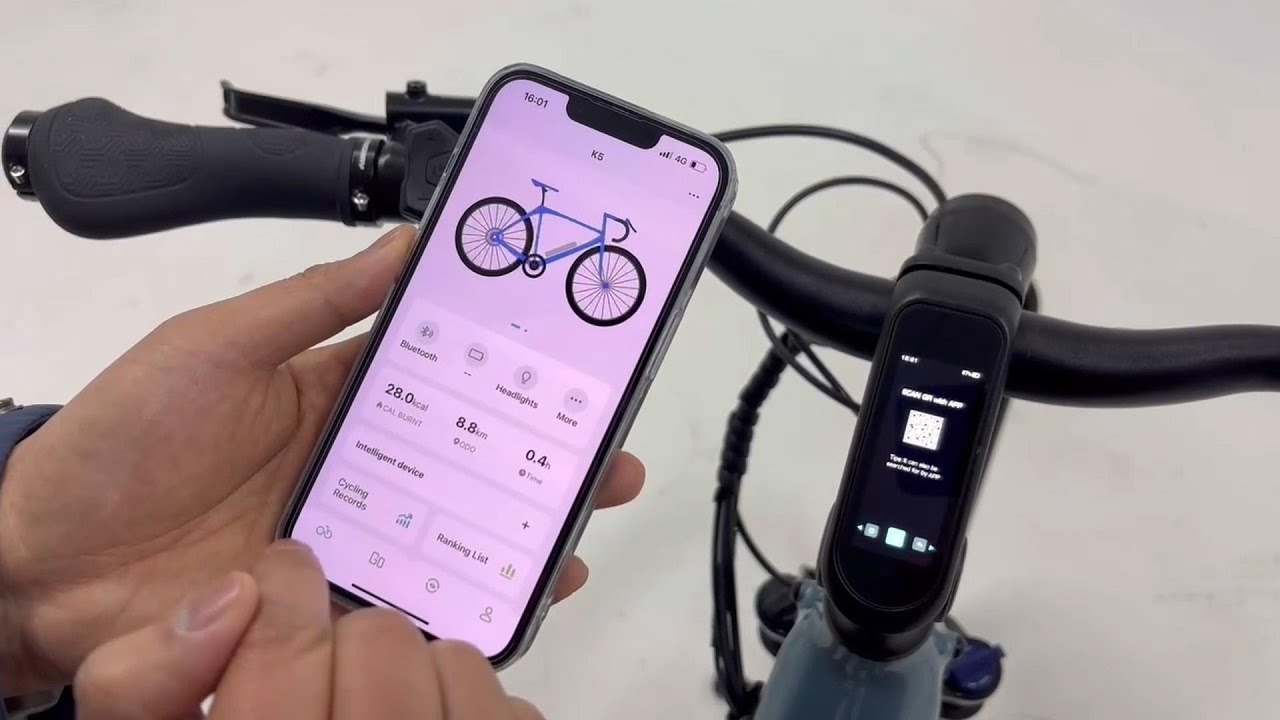 Connectez l'application &agrave; votre v&eacute;lo &eacute;lectrique Kemoway K5 / K5S / K6S