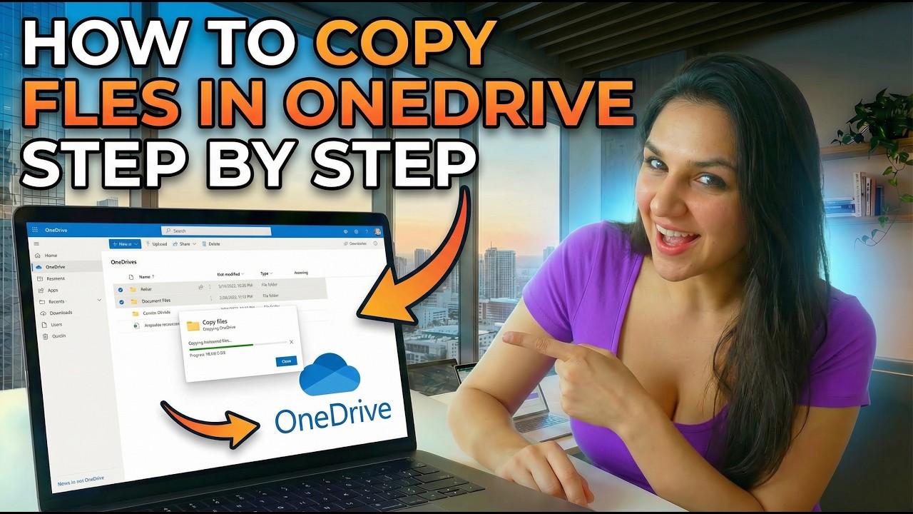 Как скопировать файлы в OneDrive