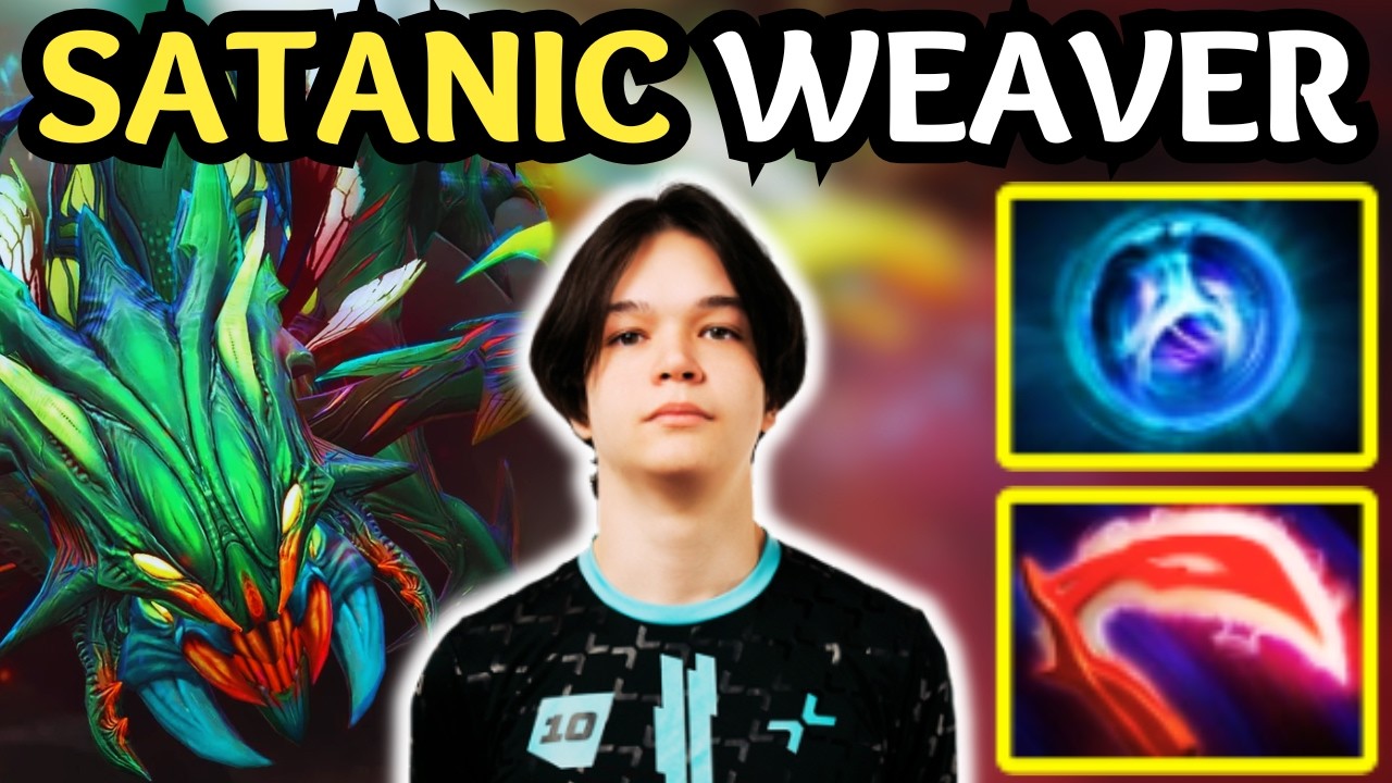 🔥 Satanic WEAVER Carry Goes CRAZY &mdash; Infinite Sustain Meta NEW Patch 7.41a 🔥 Dota 2 Gameplay