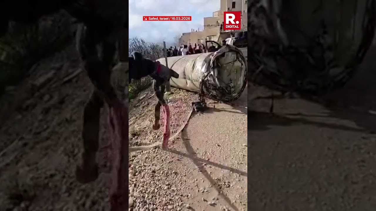 US-Israel Iran War: Huge Chunk Of Debris Lands Near Homes After Israel Intercepts Iranian Missile