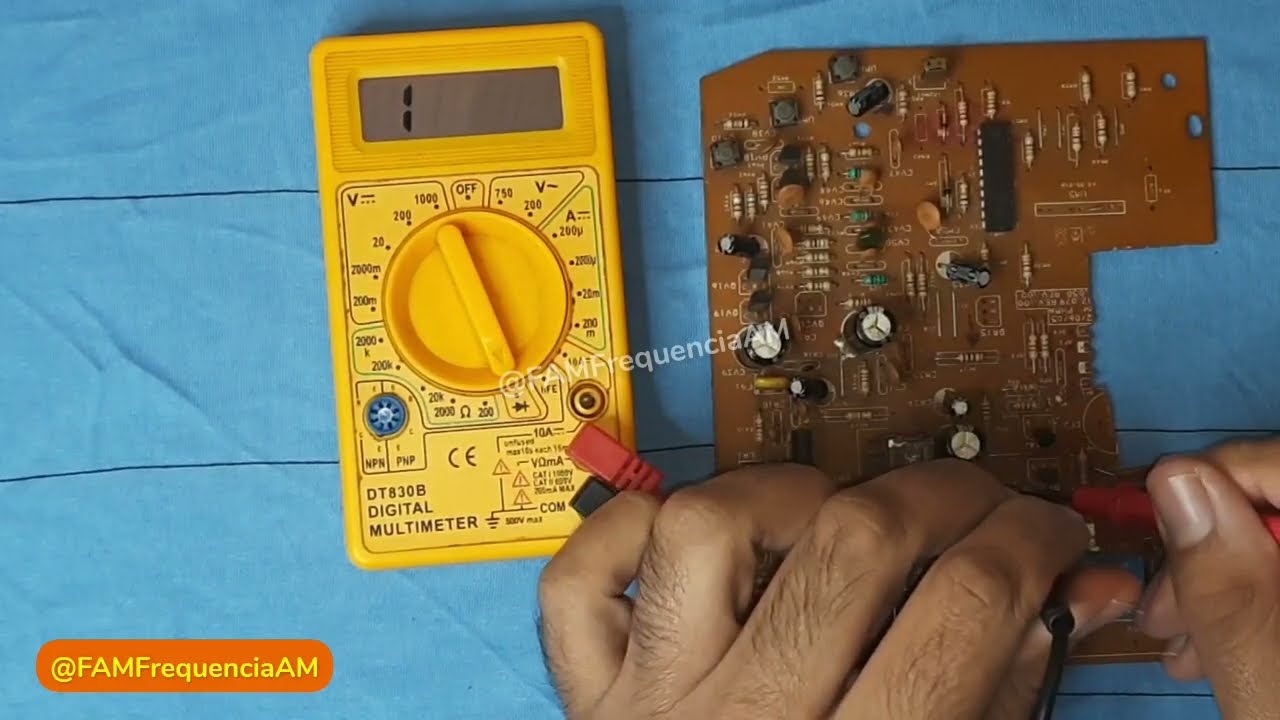 Como medir resistor na placa