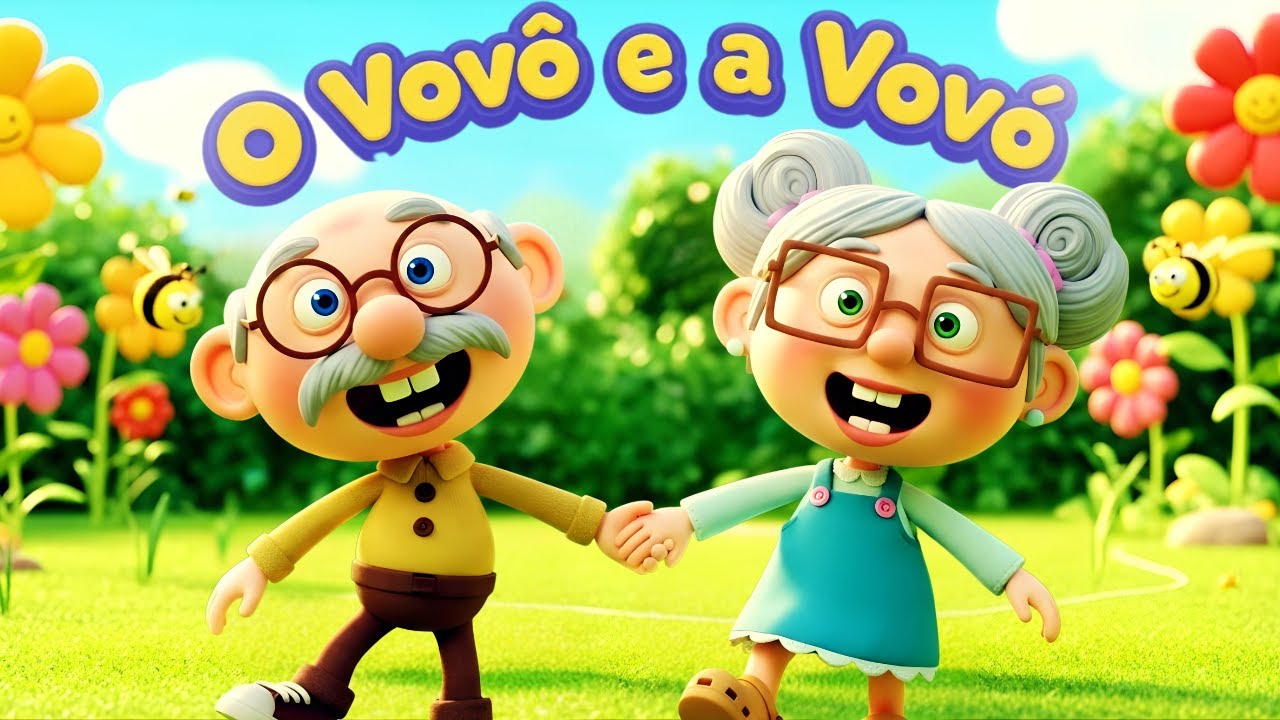 🎵 O Vovô e a Vovó 👴👵 Música Infantil Divertida para Bebês 0‑3 anos  Canção Animada ❤️