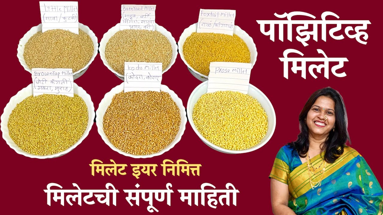 मिलेट इयर निमित्त ५ पॉझिटिव्ह मिलेटची संपूर्ण माहिती | तृणधान्याची ओळख आणि उपयोग | Millet year 2023