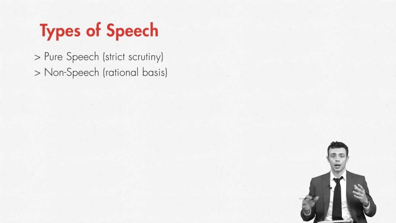 First Amendment lecture: Conduct, Symbolic Conduct, and Pure Speech  | quimbee.com