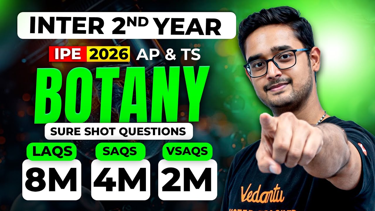 Botany One Shot for IPE 2nd Year: Master 8M, 4M, 2M Questions🔥 | Don’t Miss Out | Ajay Kumar sir